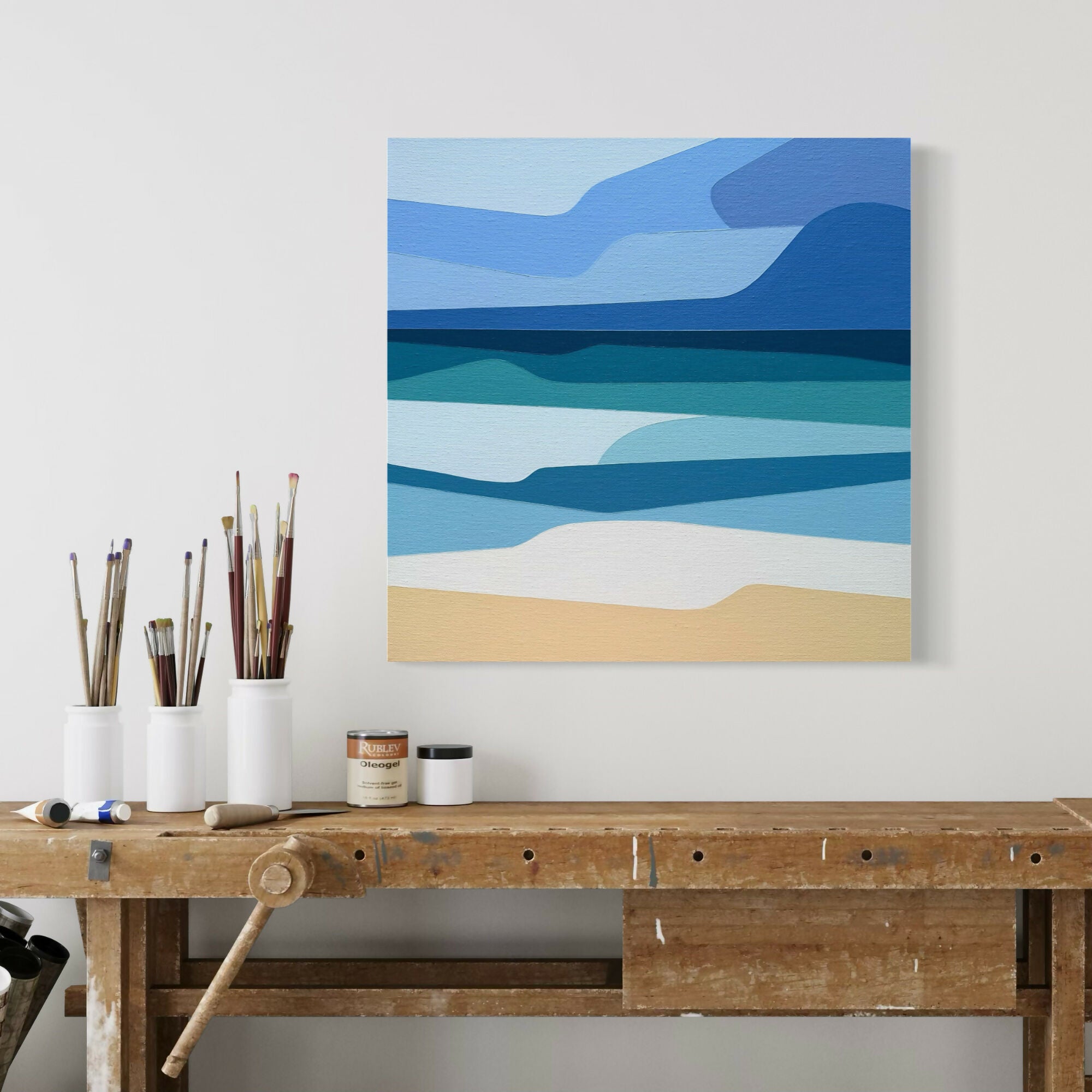 Ocean View No.2 - Original Painting 40x40cm