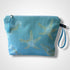 Sky Blue Sea Shells Linen Women’s Makeup Bag