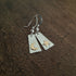 Handmade Moon & Star Silver Gold Earrings
