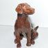 Ceramic Chocolate Labrador Dog Sculpture