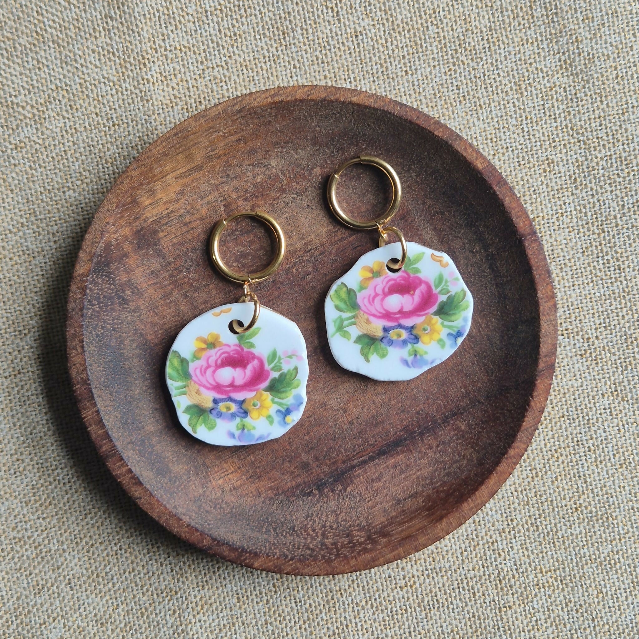 Recycled Ceramic Earring