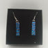 Blue and Purple Dichroic Glass Earrings