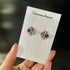 Crystal Embroidery Earrings (Square)