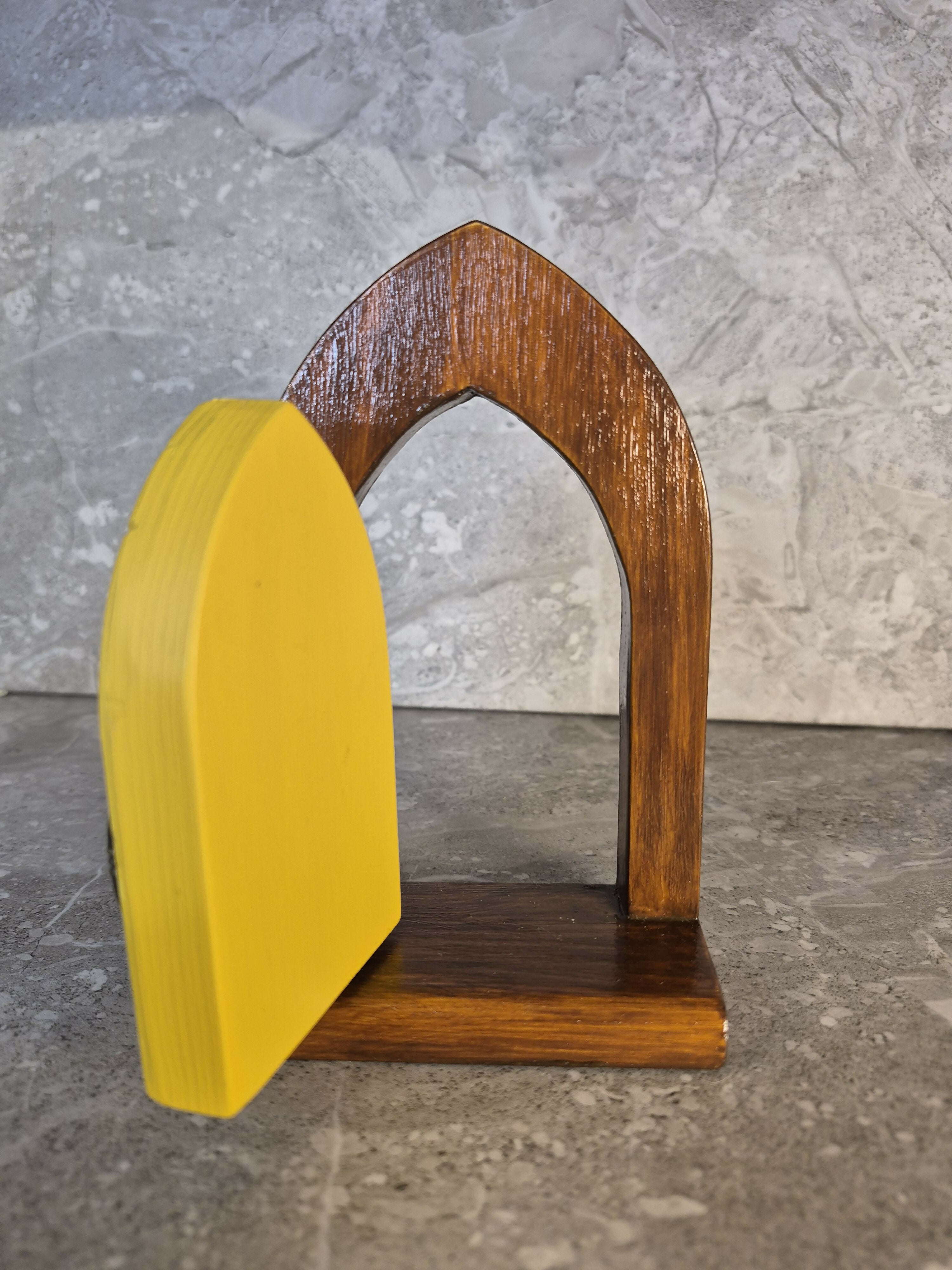 Handcrafted Opening Wooden Arch Fairy Door
