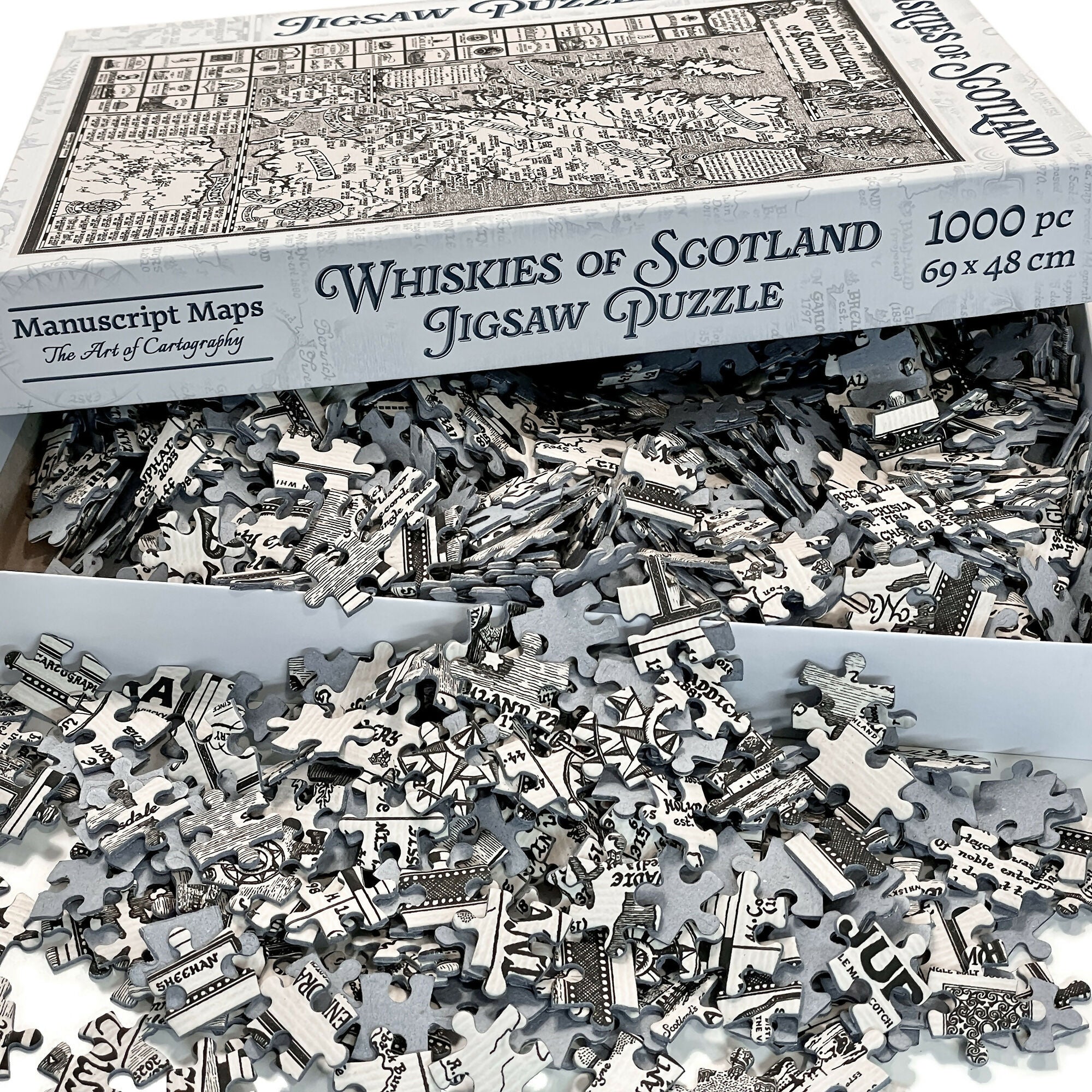 Scotland Whisky Map Jigsaw Puzzle 1000 Pieces