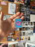 Pixel Cherry Blossom Keyring