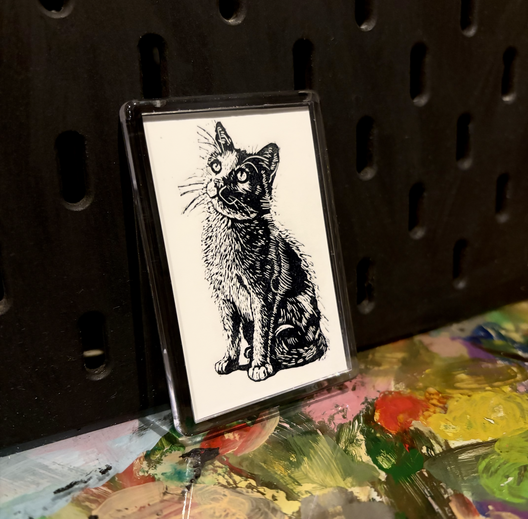 Magnet - B&W Cat