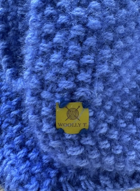 PET SCARF, COSY SHIMMERY BLUE - CAT OR SMALL DOG