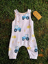 PINK TRACTOR ROMPER 6-12 months