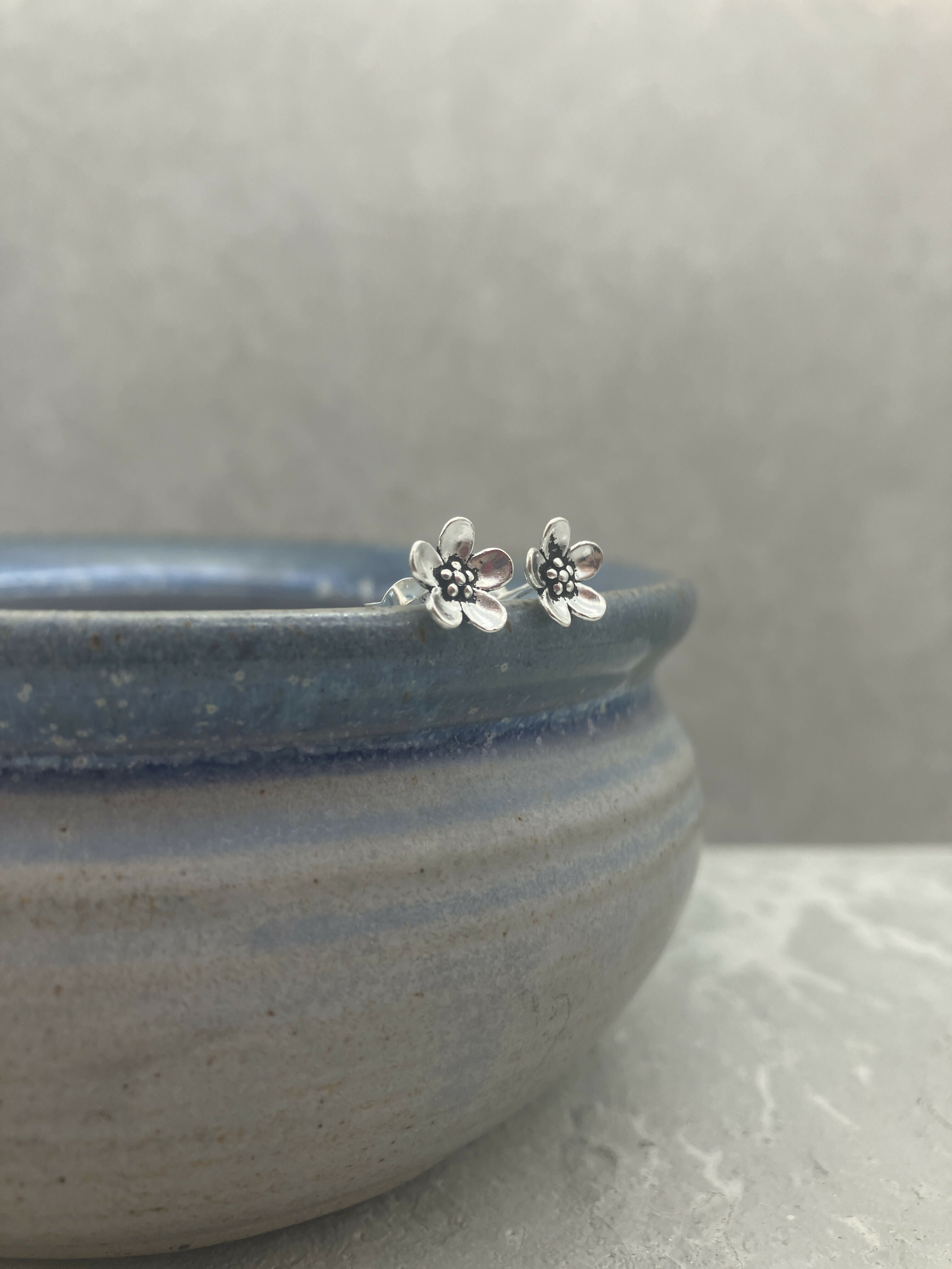 Flower Sterling Silver Studs