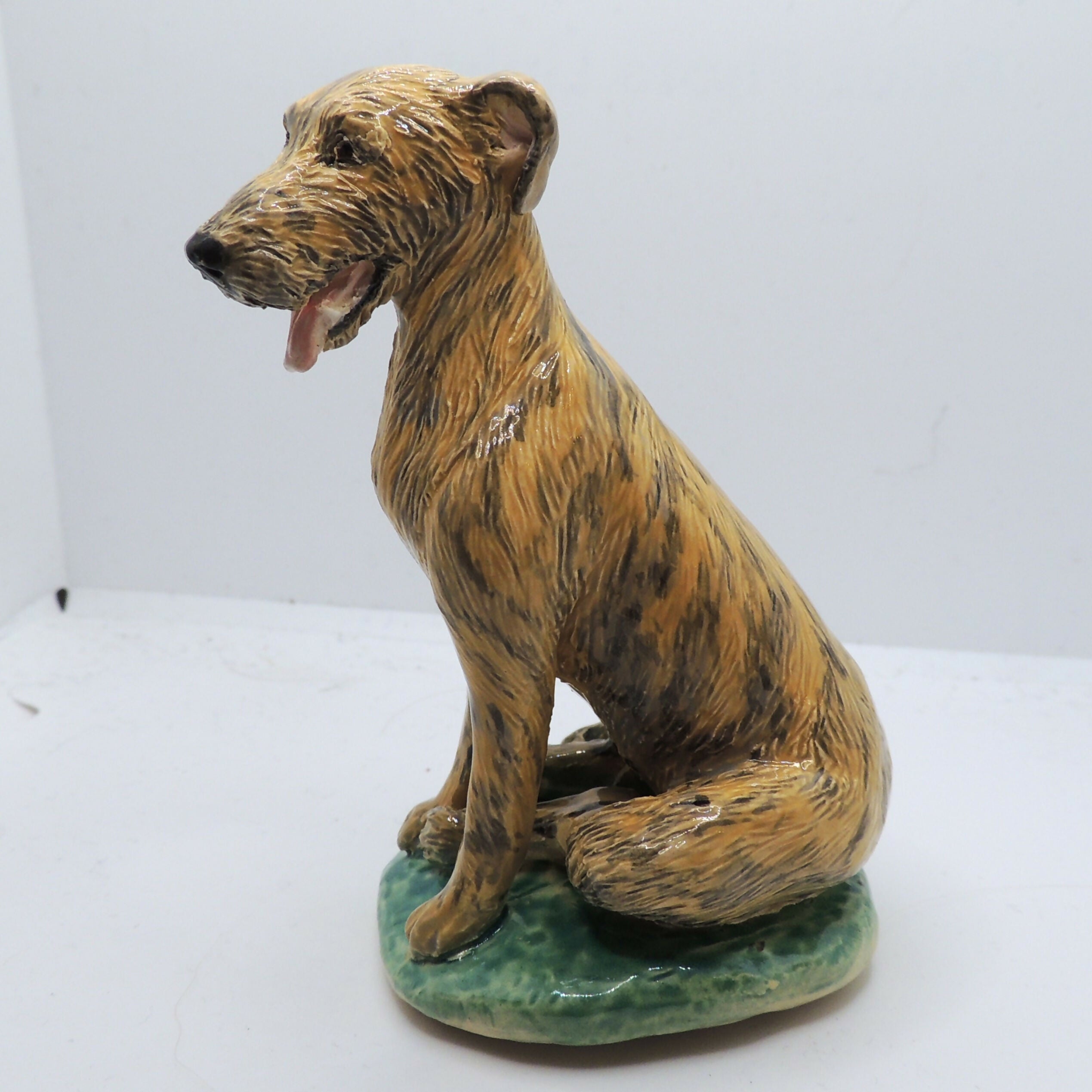 ceramic irish wolfhound sculpture