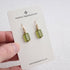 Green Rectangle Earrings