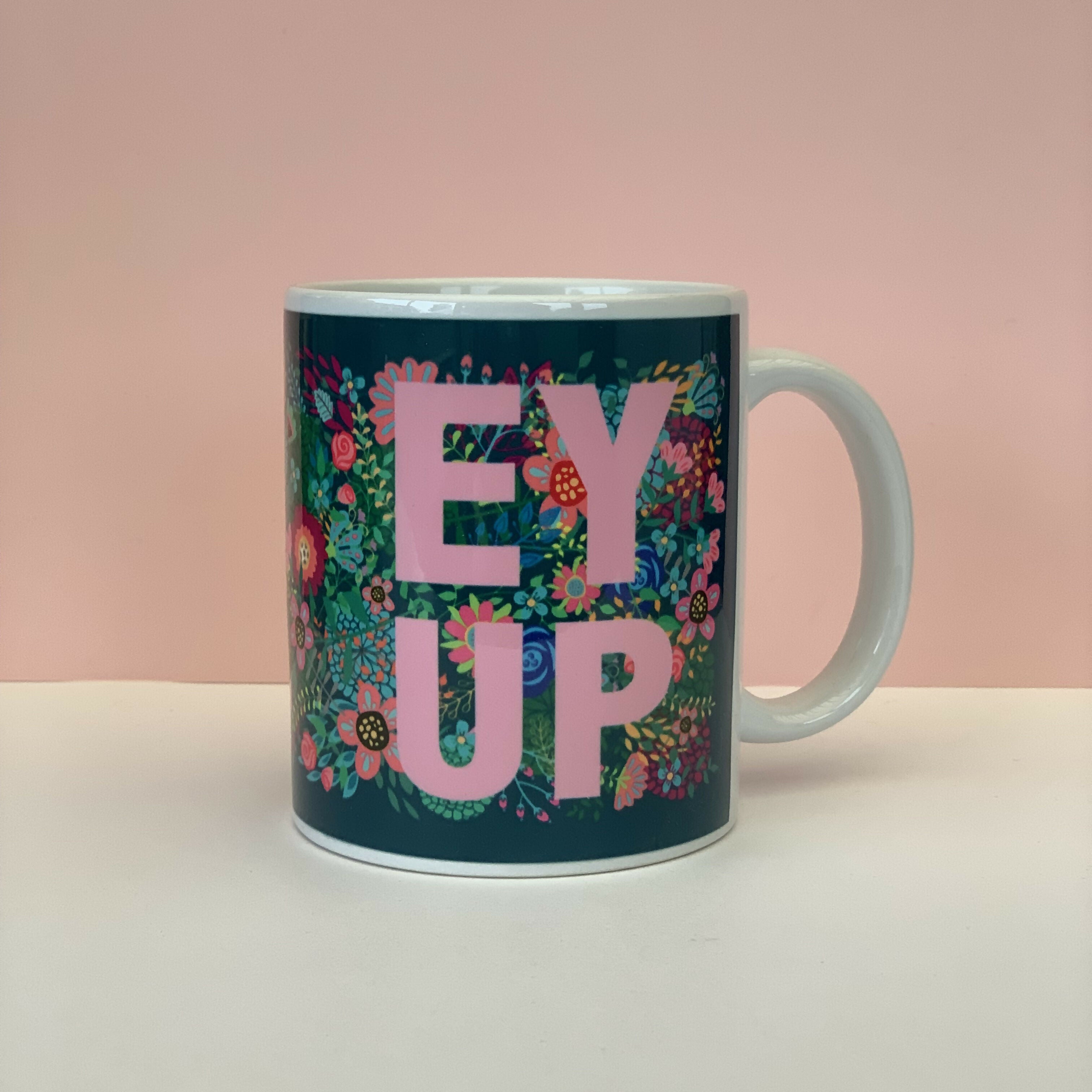Floral EY UP Mug