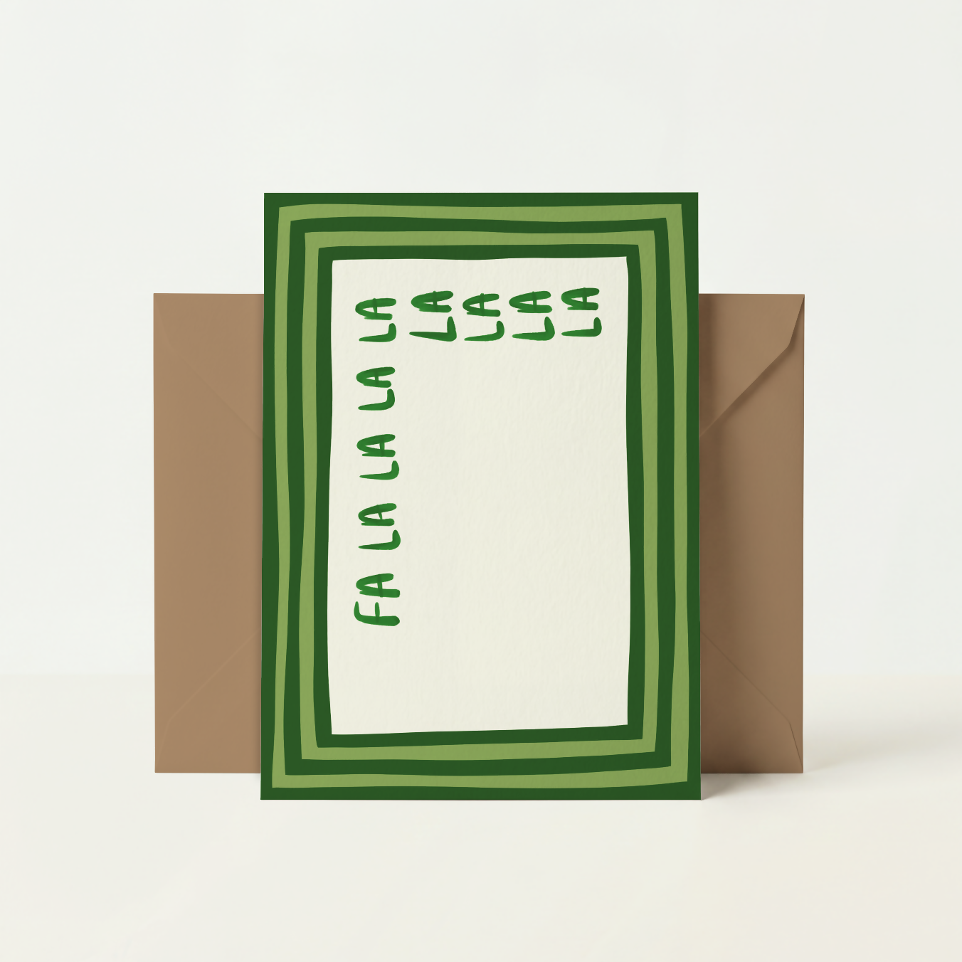 Fa La La Festive Greetings Card