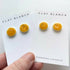 Speckled Yellow Round Studs