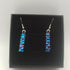 Dark Blue and Purple Dichroic Earrings