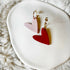 Mismatch Heart Earrings Clay