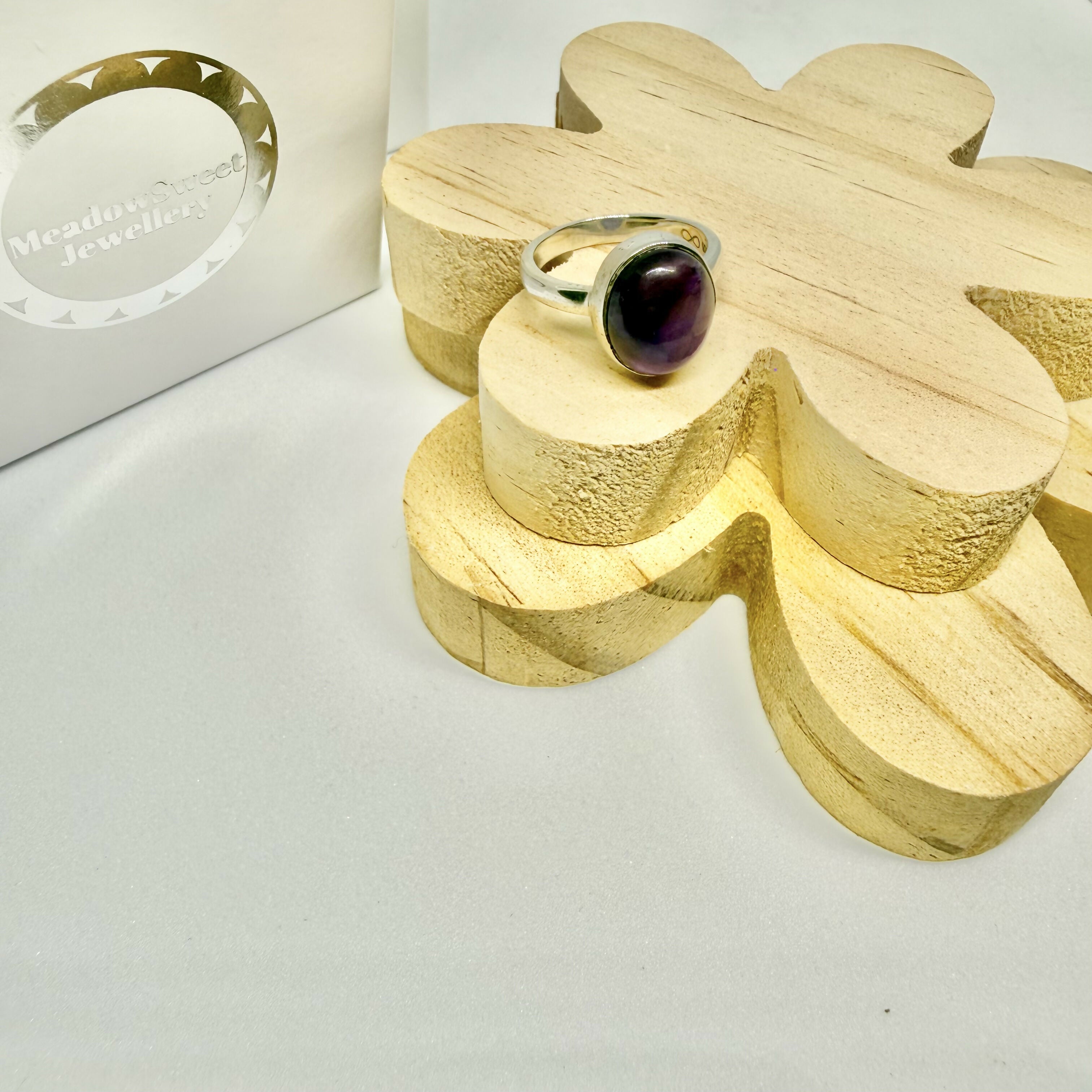 AMETHYST RING SIZE L 1/2