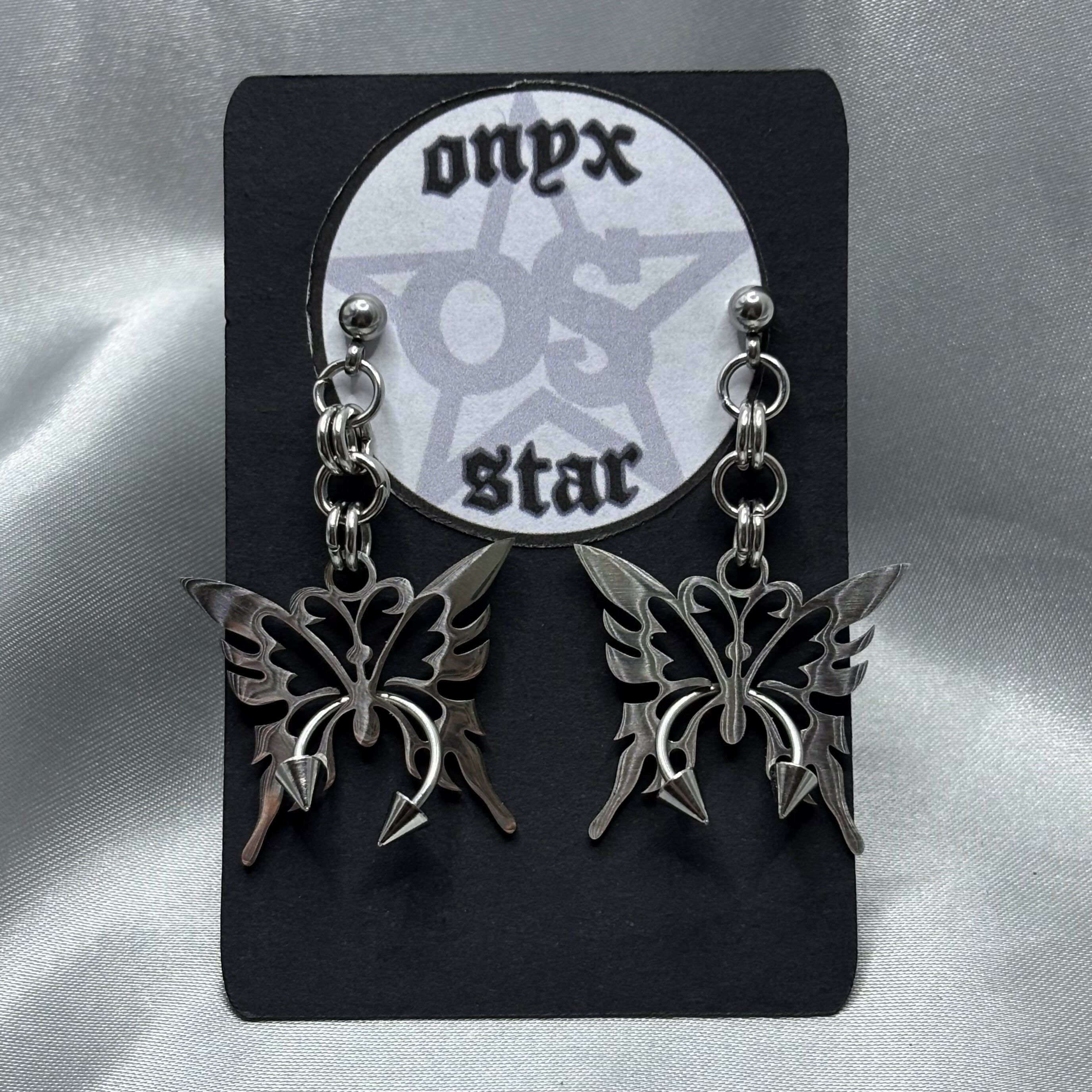 Pierced Butterfly Earrings