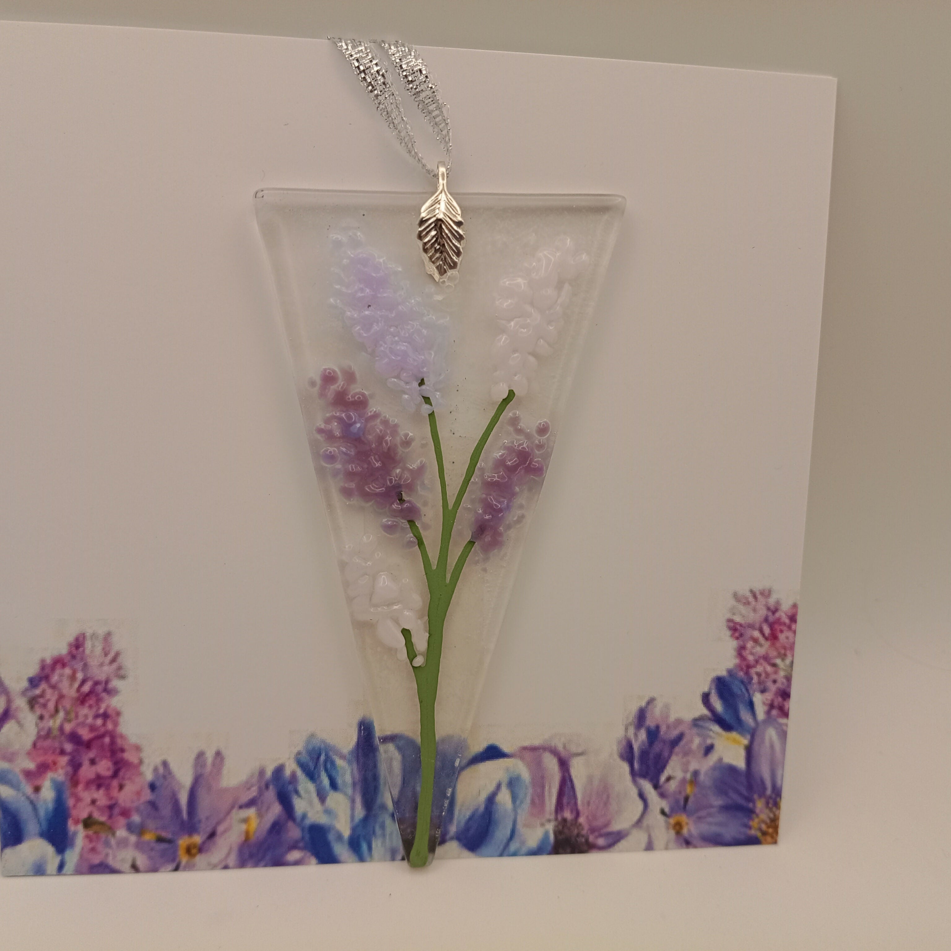 Fused Glass Flower Card