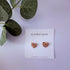 Dusky Pink Heart Earrings