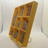 Clay Blue Painted Dutch Houses in Wooden Yellow Trinket Tray