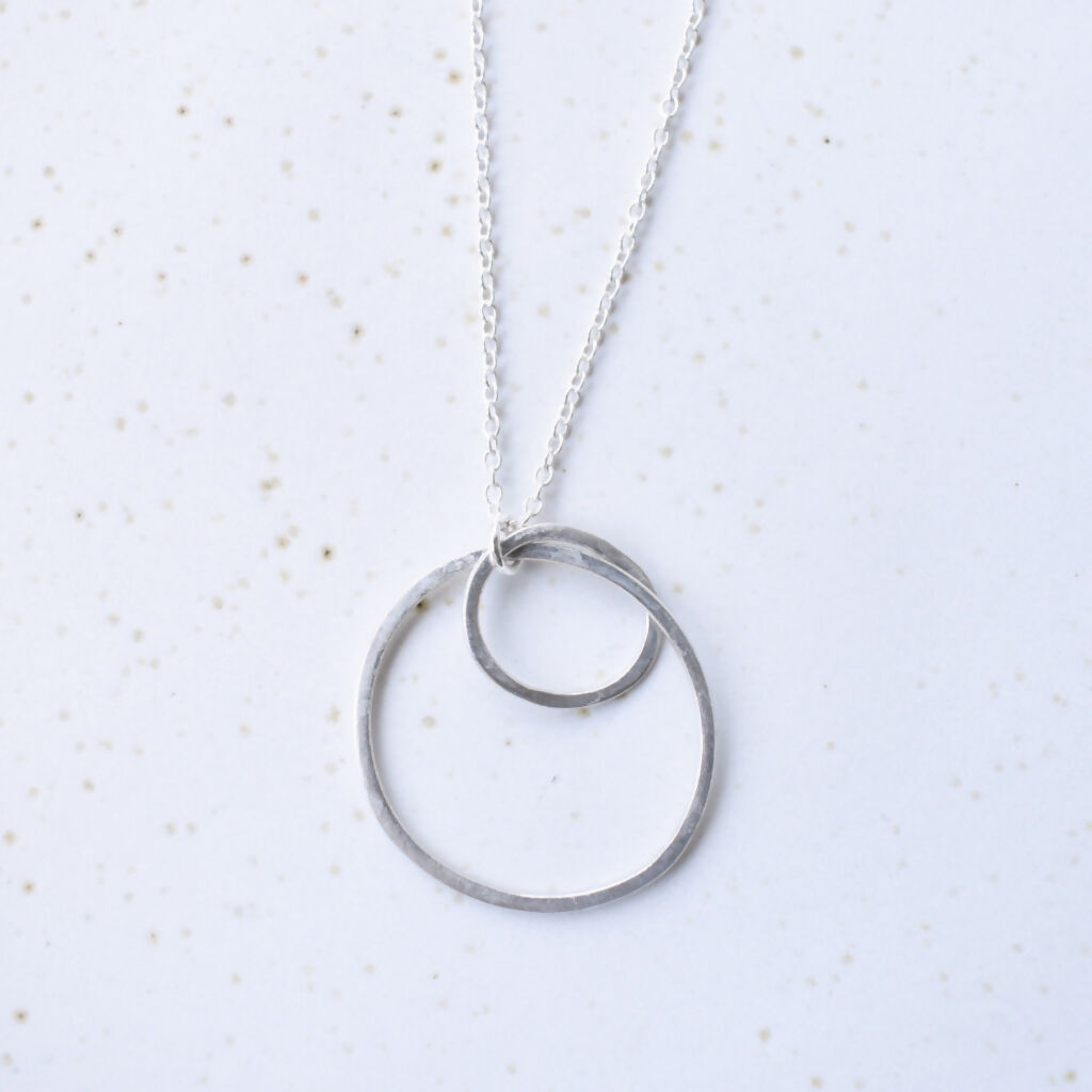 Sterling Silver Circles Necklace