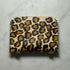 Hand Painted Leopard Cardholder Tan