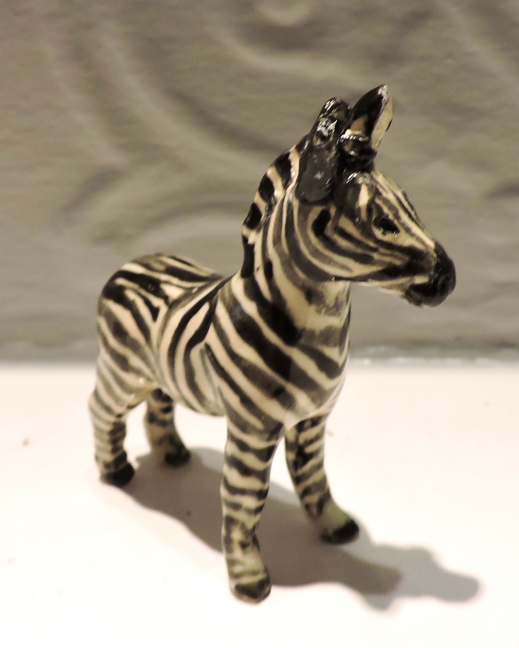 Ceramic Zebra sculpture