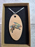 Unique Handcrafted Oval Hare Pendant
