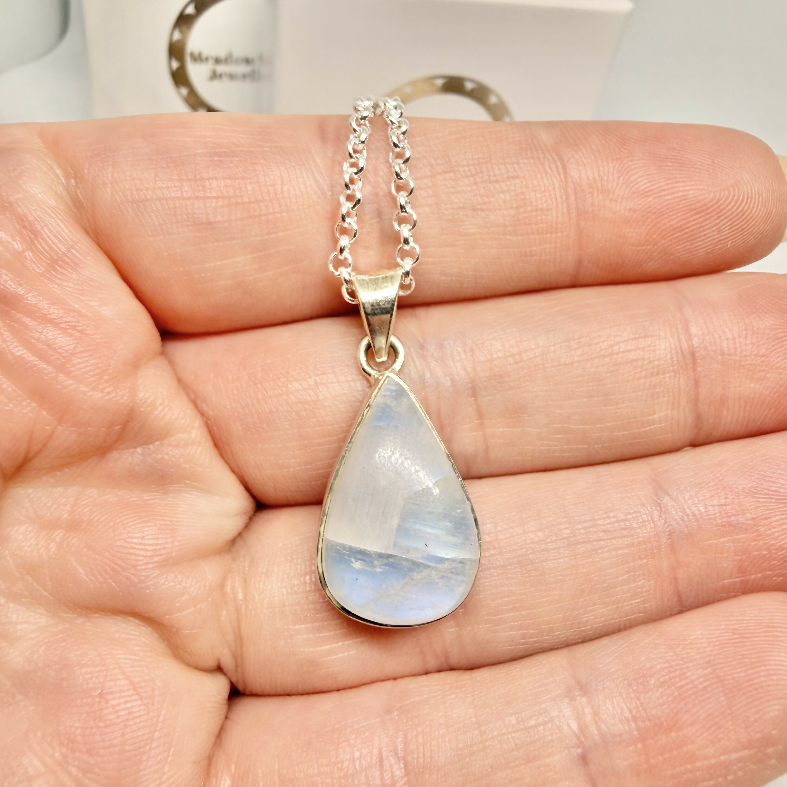 BLUE MOONSTONE NECKLACE