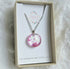 Real Dried Pink Gypsophila Flower Necklace