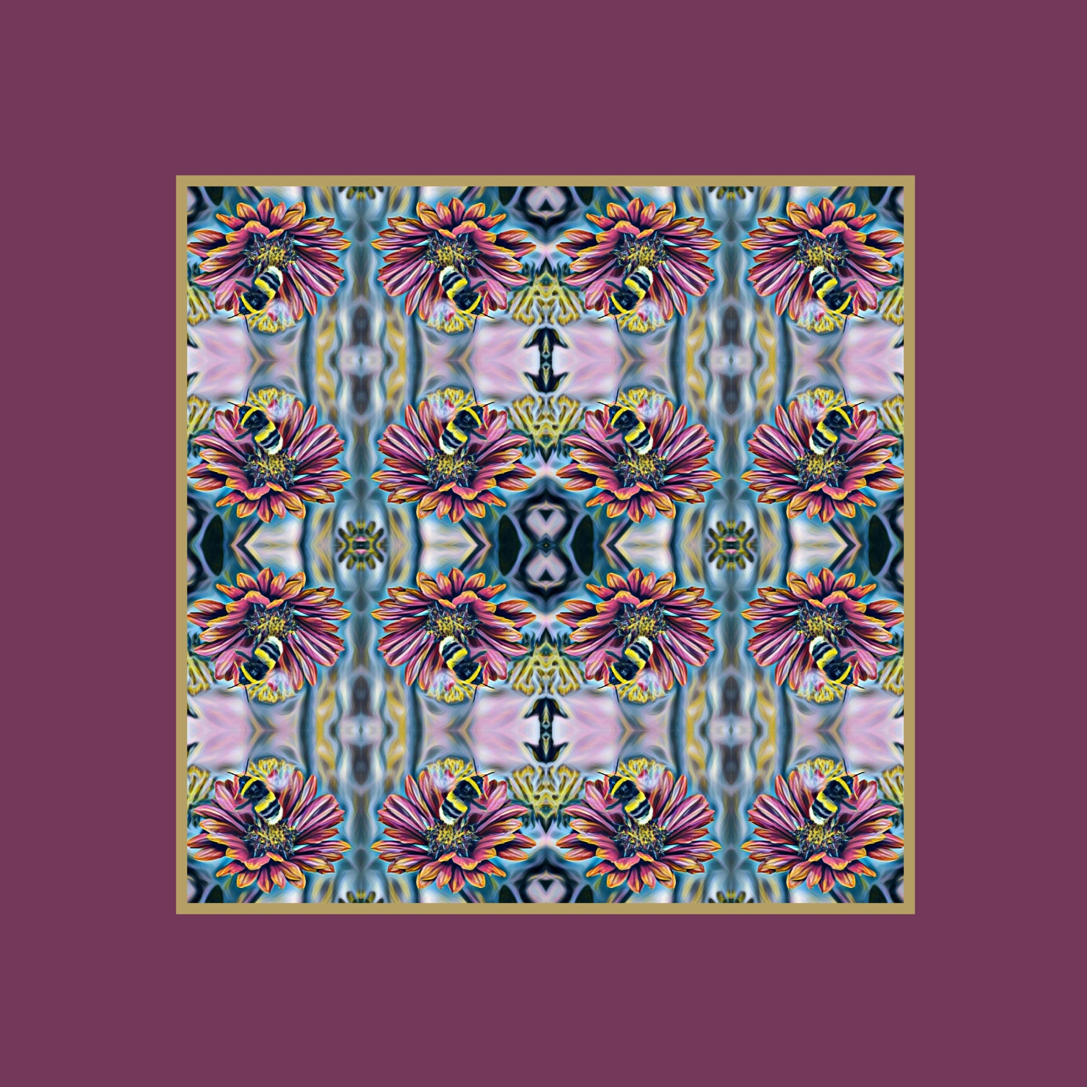 Purple border coaster for mock up