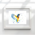 FINE ART PRINT OF KINGFISHER PART OF ANIMAL COLLECTION