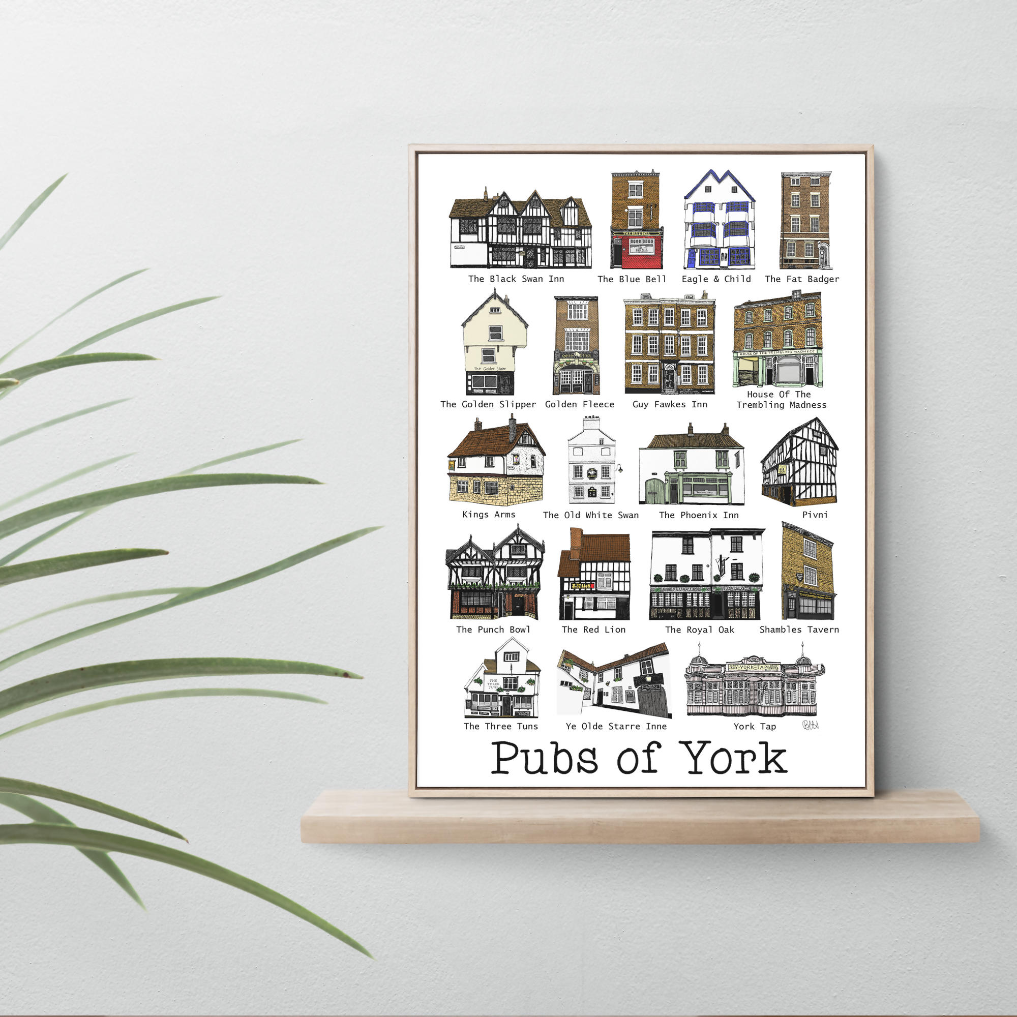 Pubs of York Print