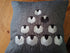 Embroidered Pyramid of Sheep Scatter Cushion in Grey