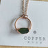 Seaglass Moon Necklace Green