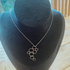 Sterling Silver Connected Circles Necklace - Adjustable 16 to 18 inches