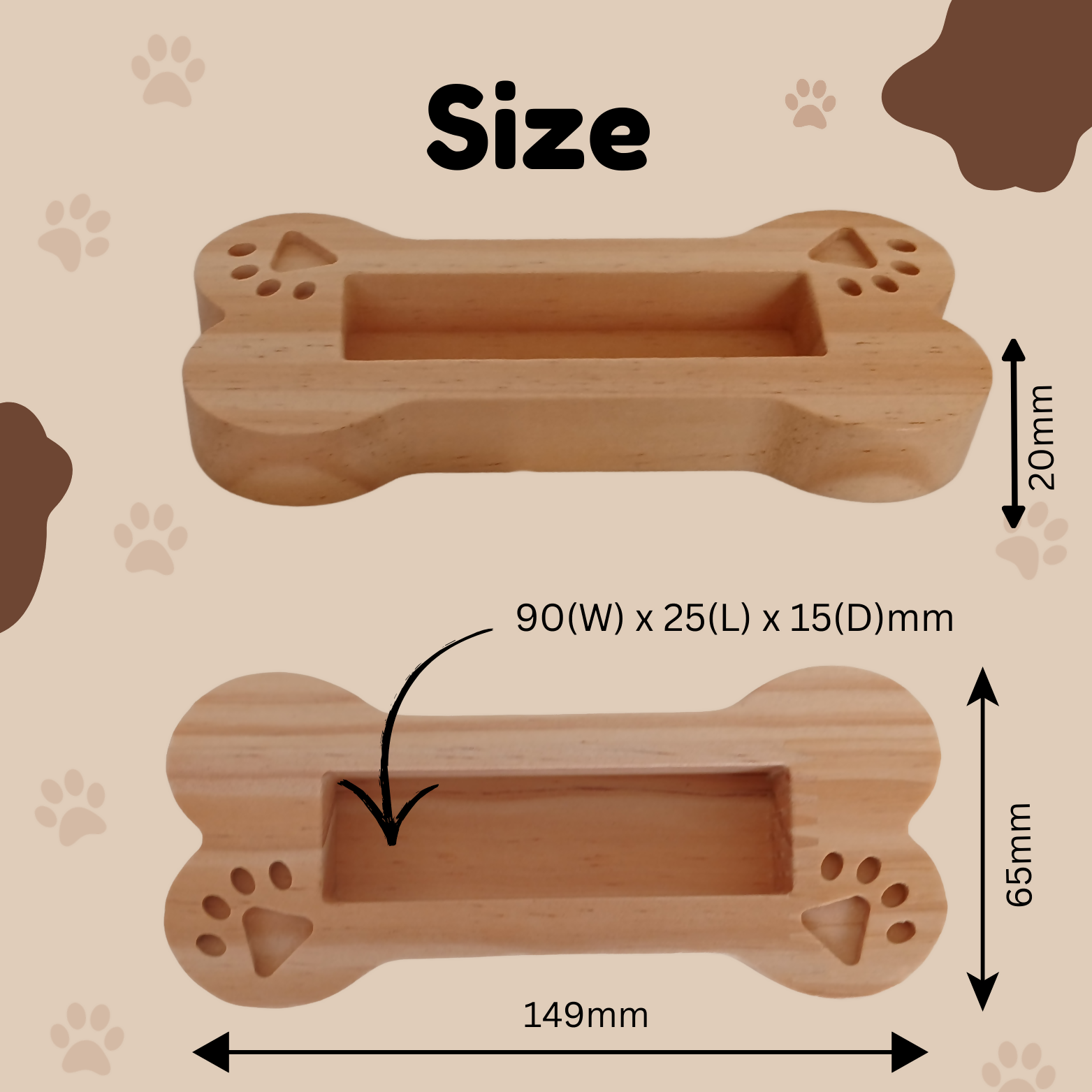 The Best Dog Dad - Dog Bone Shaped Stand / Business Card Holder