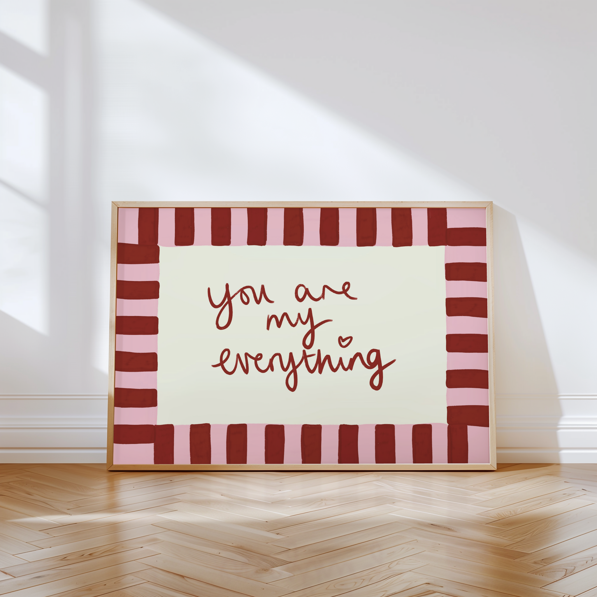 You Are My Everything Print in Red