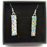 Gold and Blue Dichroic Earrings