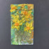 Abstract Daffodils Mini Oil Painting Canvas Fridge Magnet