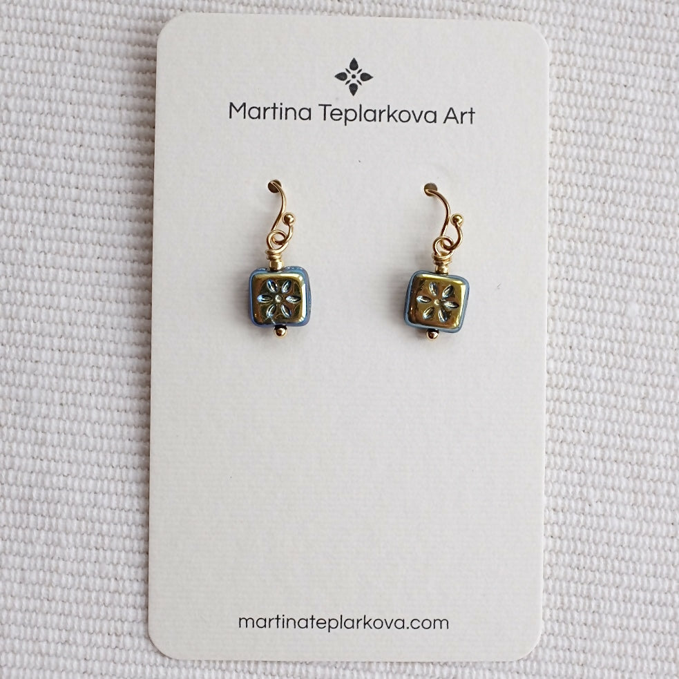 Flower Square Earrings