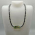 GLASS AND HEAMATITE BEADED NECKLACE