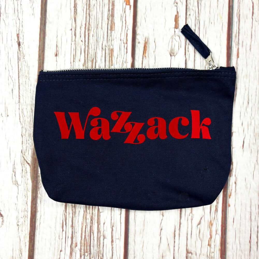 Cute Insult Navy Cotton Pencil case