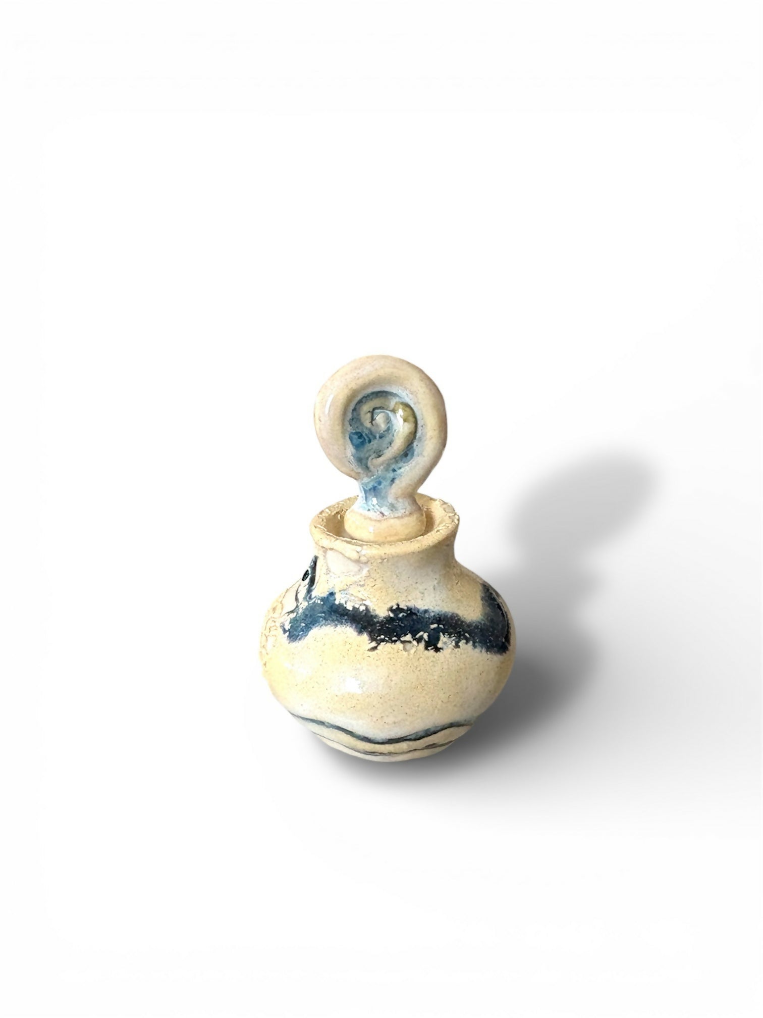 Mini Weathered Porcelain Bottle