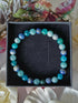 The Blues Crystal Bead Bracelet (Lapis Lazuli, Blue Apatite, Aquamarine) 0.6mm