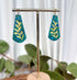 Ocean Dream Collection - Leaf Imprint Polymer Clay Earrings