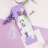 White Poodle Aluminium Bookmark