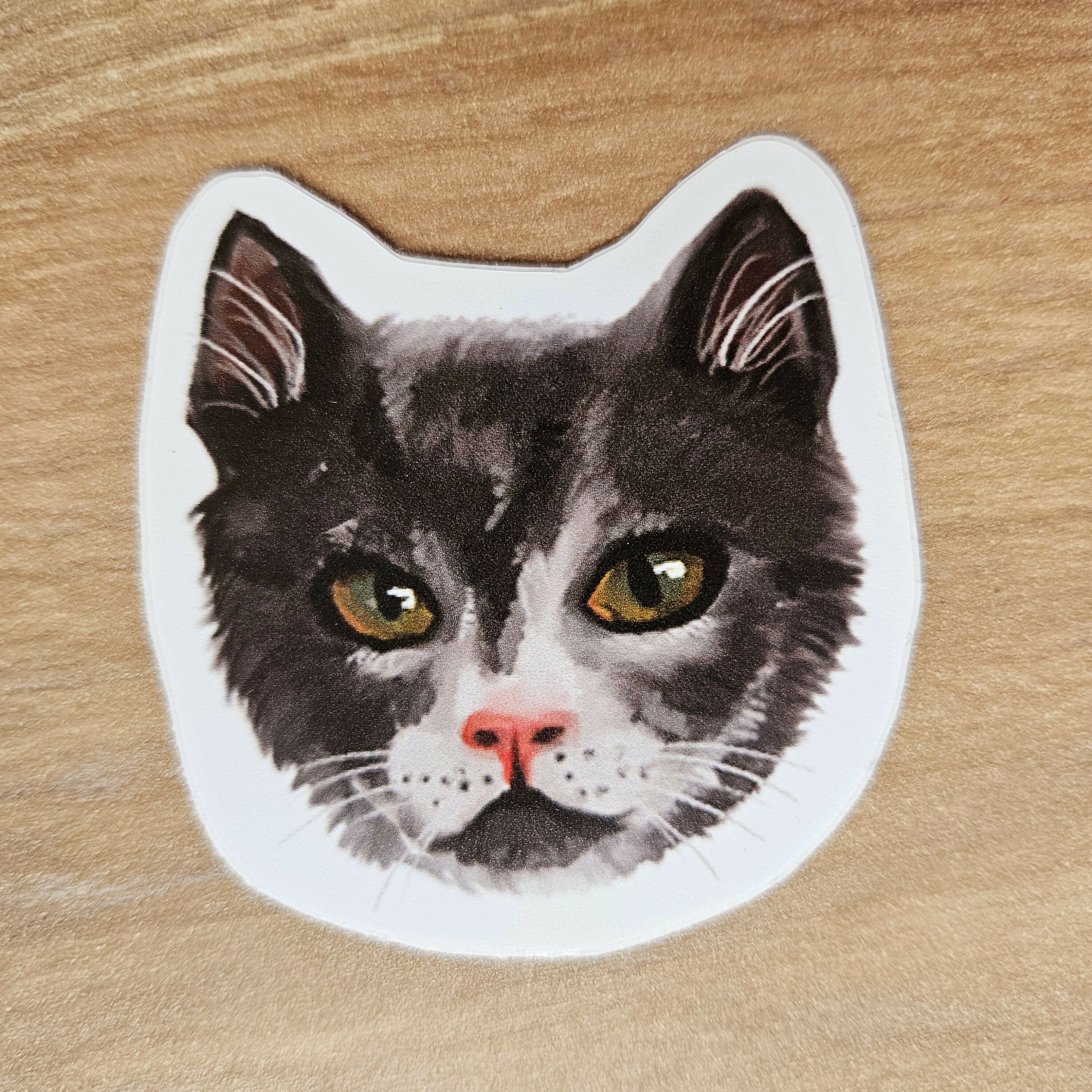 Cute Cat Face Vinyl Stickers